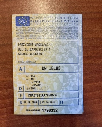 Kia Soul cena 22900 przebieg: 139700, rok produkcji 2009 z Wrocław małe 529